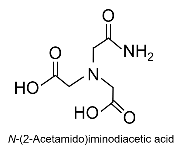 N-(2-Acetamido)iminodiacetic acidの構造